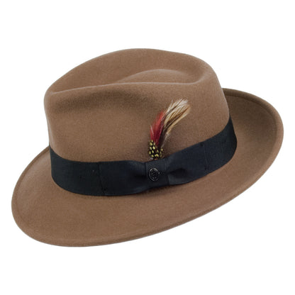 Sombrero Fedora flexible Copa-C de Jaxon & James - Nuez