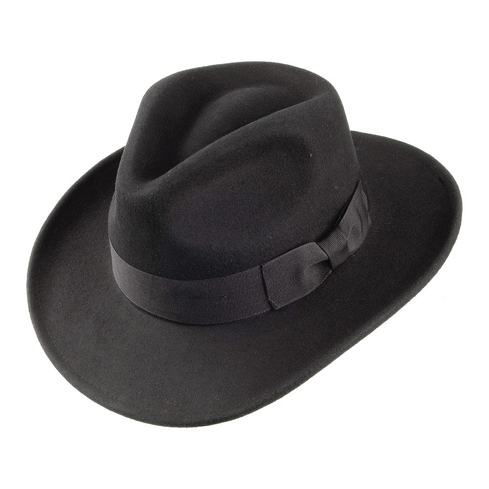 Sombrero Fedora Ford de Jaxon & James - Negro