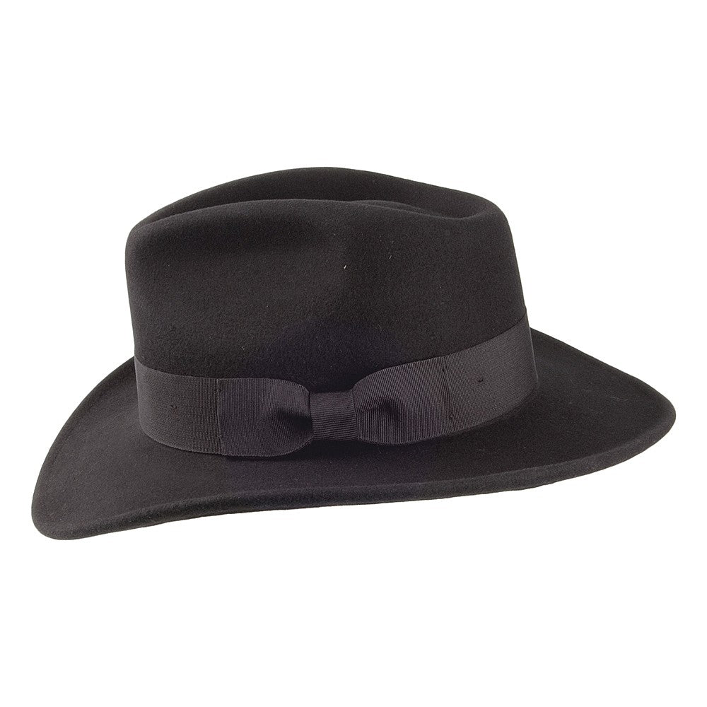 Sombrero Fedora Ford de Jaxon & James - Negro