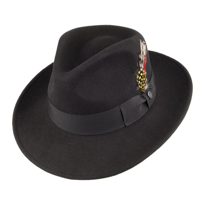 Sombrero Fedora Ford de Jaxon & James - Negro