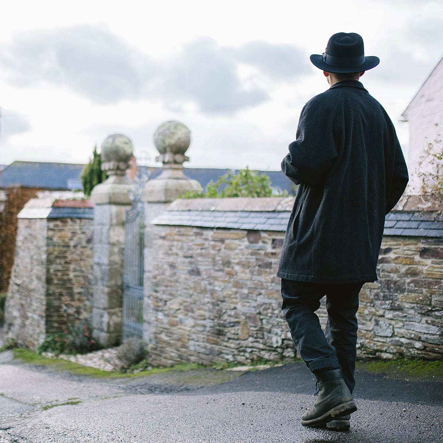 Sombrero Fedora Ford de Jaxon & James - Negro