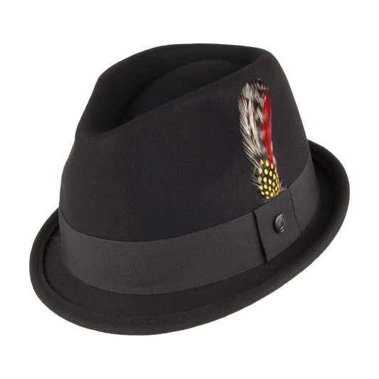 Sombrero Trilby Dekker plegable de Jaxon & James - Negro