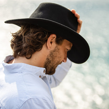 Sombrero Cowboy Comanche de Jaxon & James - Negro