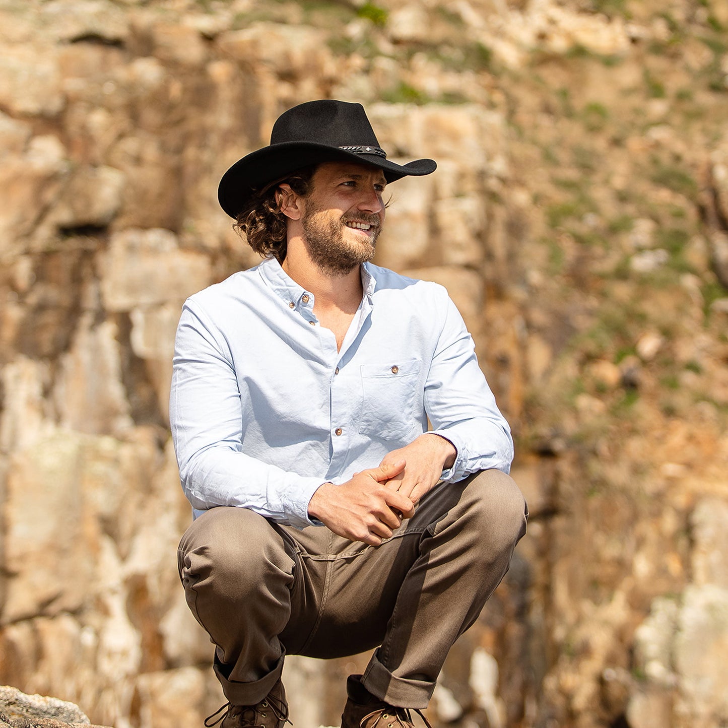 Sombrero Cowboy Comanche de Jaxon & James - Negro