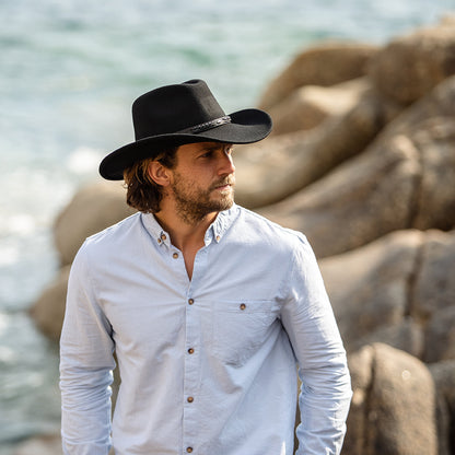Sombrero Cowboy Comanche de Jaxon & James - Negro