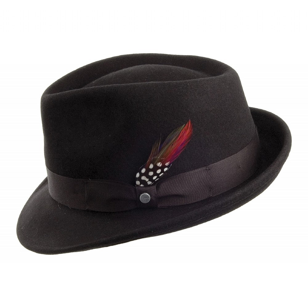 Sombrero Trilby Elkader flexible de Stetson - Negro