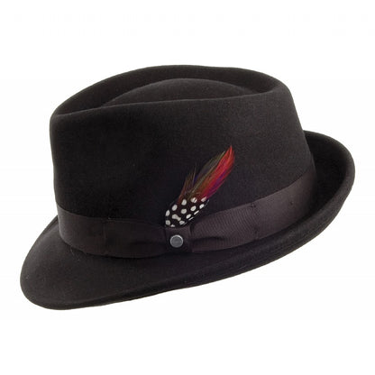 Sombrero Trilby Elkader flexible de Stetson - Negro