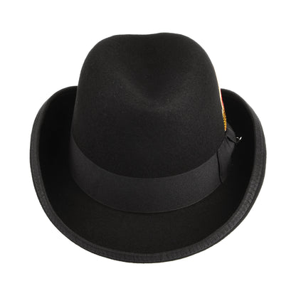 Sombrero Homburg de lana de Jaxon & James - Negro