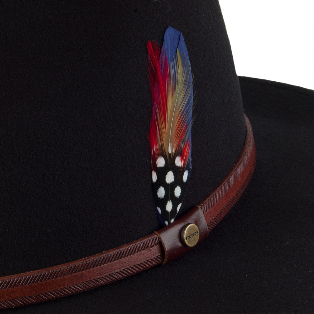Sombrero Fedora Safari Rantoul de Stetson - Negro
