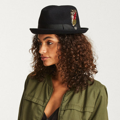 Sombrero Trilby Gain de Brixton - Negro