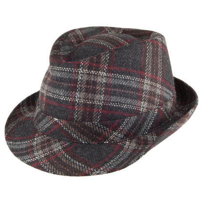 Sombrero Trilby Windowpane de Crambes - Antracita