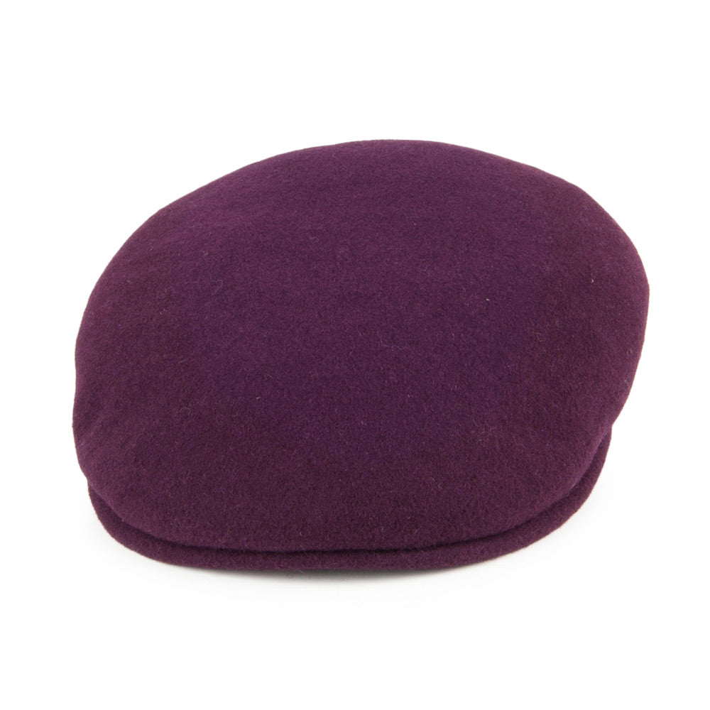 Gorra plana 504 de lana de Kangol - Vino