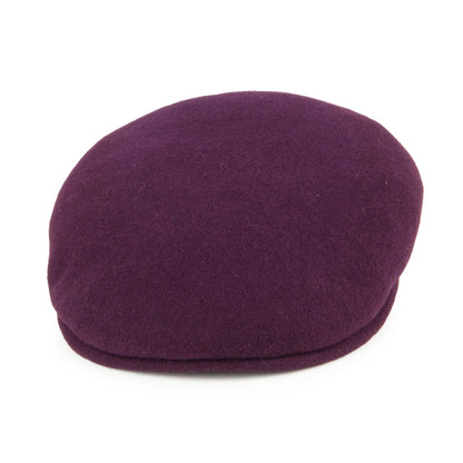 Gorra plana 504 de lana de Kangol - Vino