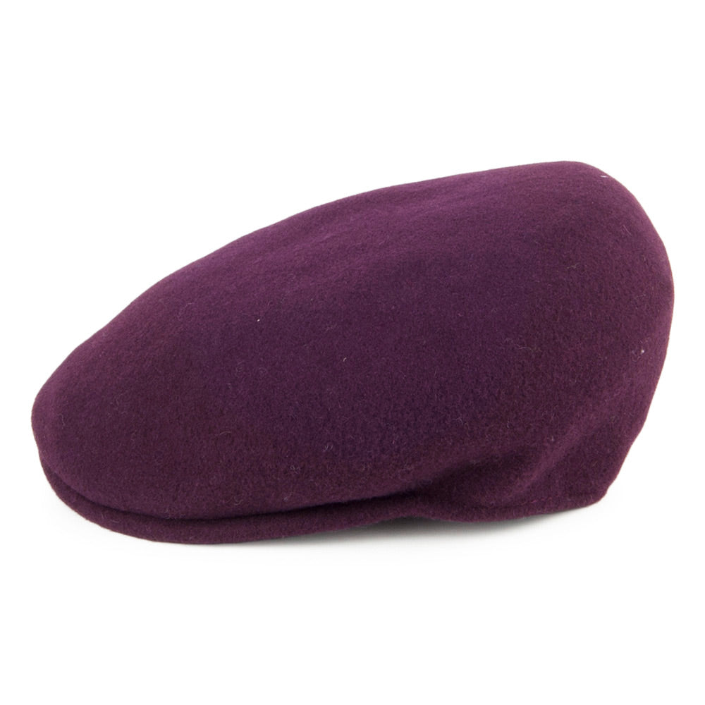 Gorra plana 504 de lana de Kangol - Vino