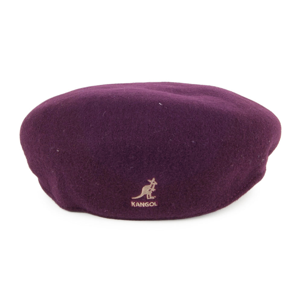 Gorra plana 504 de lana de Kangol - Vino