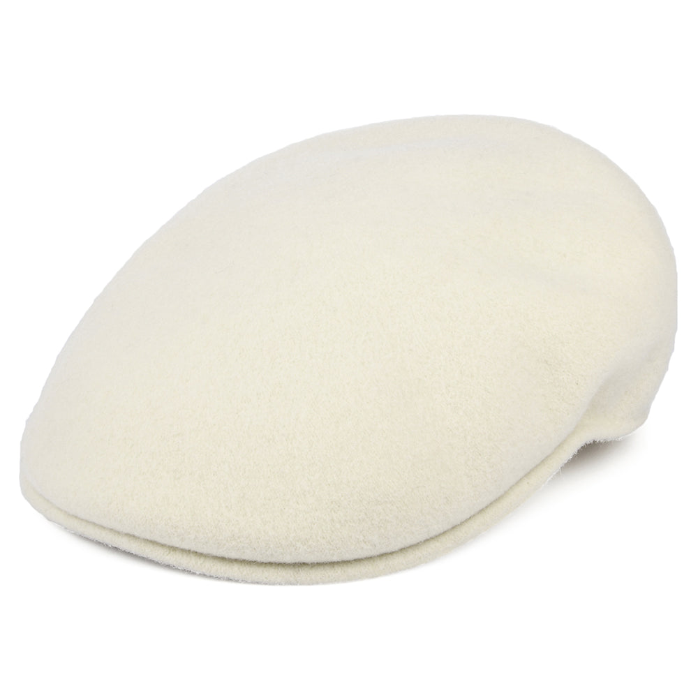 Gorra plana 504 de lana de Kangol - Blanco invernal