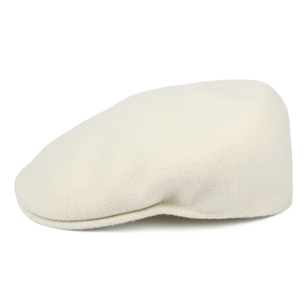 Gorra plana 504 de lana de Kangol - Blanco invernal
