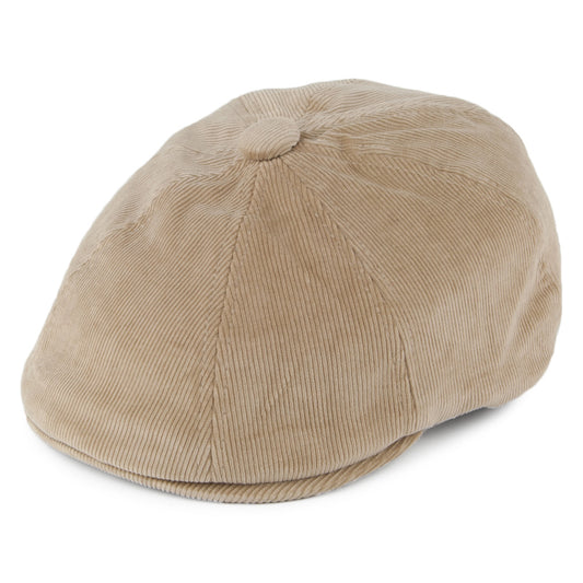 Gorra Newsboy Hawker de pana de Kangol - Beige