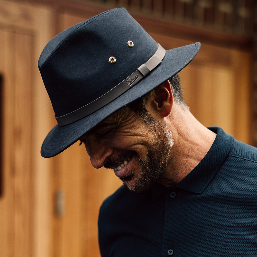Sombrero Fedora Safari de Failsworth - Azul Marino