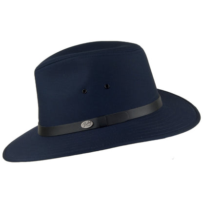 Sombrero Fedora Safari Dalton resistente al agua de Bailey - Azul Marino