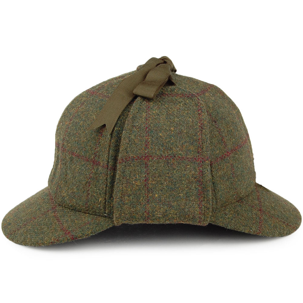 Gorra Sherlock Holmes de lana de Denton - Verde-Multi