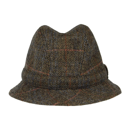 Sombrero Trilby enrollable diseño de espiga de City Sport - Verde Oliva