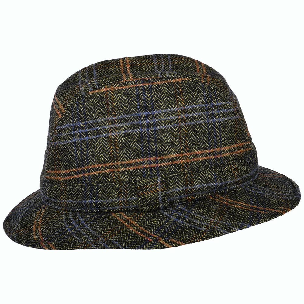Sombrero Trilby enrollable diseño de espiga de City Sport - Beige Arena-Negro-Multi