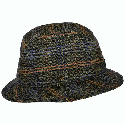Sombrero Trilby enrollable diseño de espiga de City Sport - Beige Arena-Negro-Multi