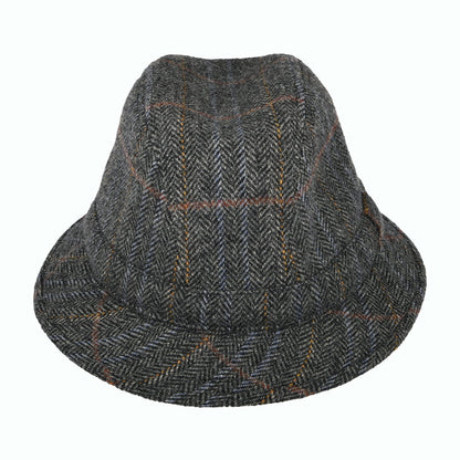 Sombrero Trilby enrollable diseño de espiga de City Sport - Gris Multi