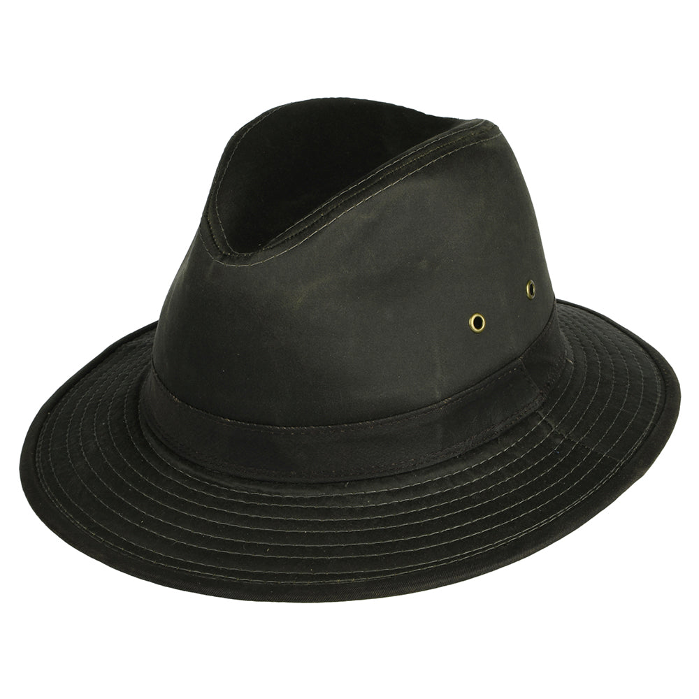 Sombrero Safari de aldogón envejecido de Dorfman Pacific - Loden