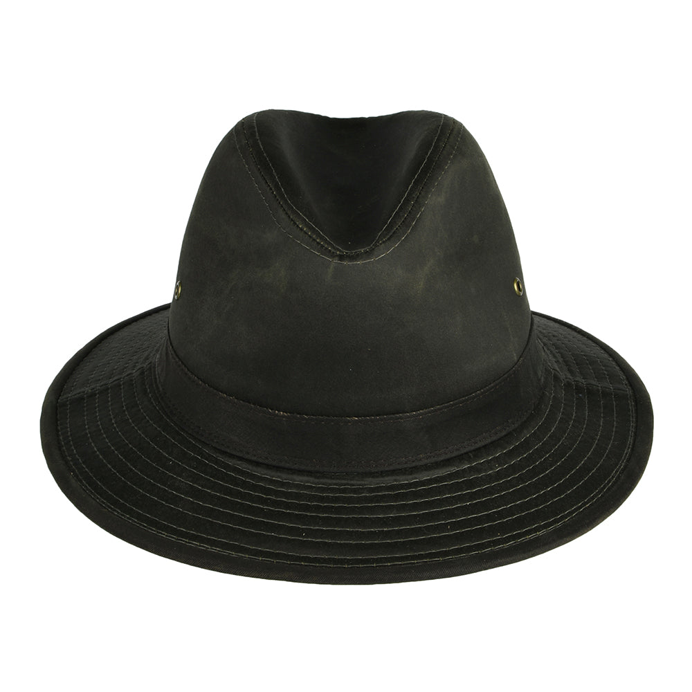 Sombrero Safari de aldogón envejecido de Dorfman Pacific - Loden