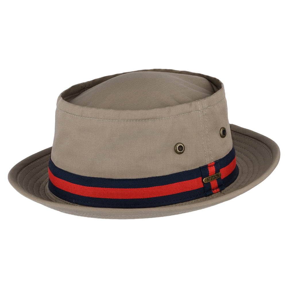 Sombrero Pork Pie Fishermans de pescador de Stetson - Beige