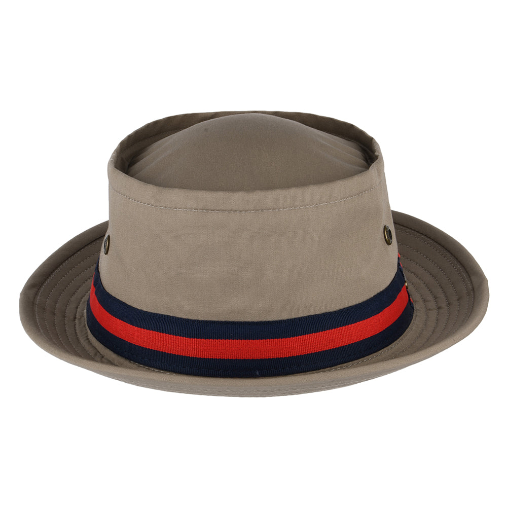 Sombrero Pork Pie Fishermans de pescador de Stetson - Beige