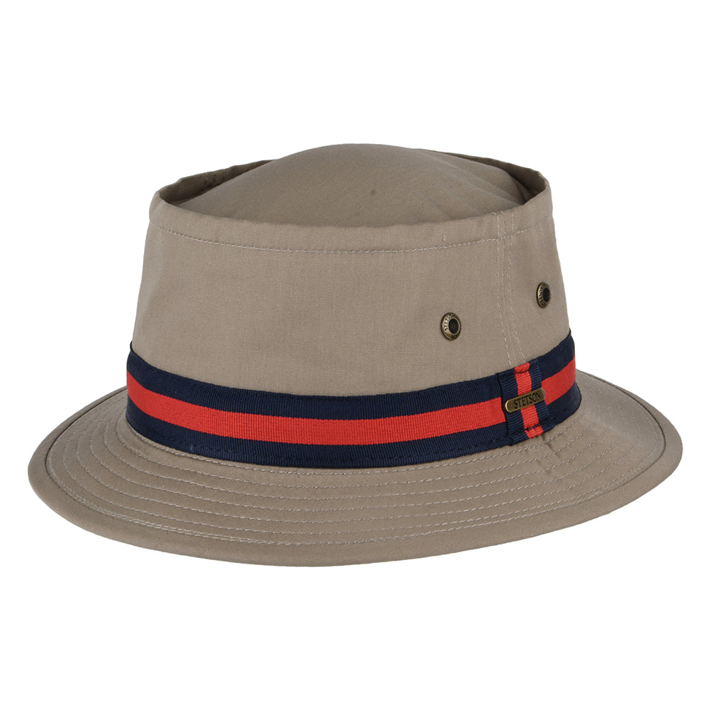 Sombrero Pork Pie Fishermans de pescador de Stetson - Beige