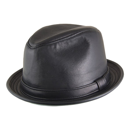 Gorro de piel Trilby de New York Hat Company - Negro