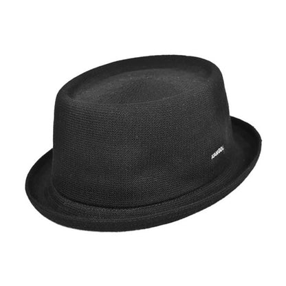 Sombrero Pork Pie Bamboo Mowbray de bambú de Kangol - Negro