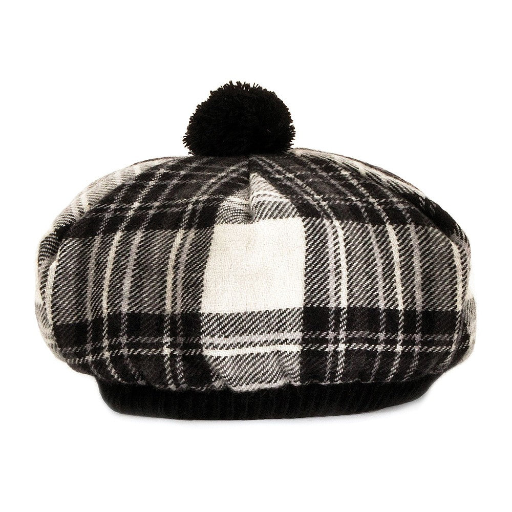 Sombrero Tam O' Shanter de lana de Lochcarron Of Scotland-Gris Stewart
