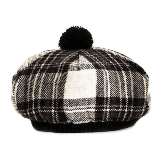 Sombrero Tam O' Shanter de lana de Lochcarron Of Scotland-Gris Stewart