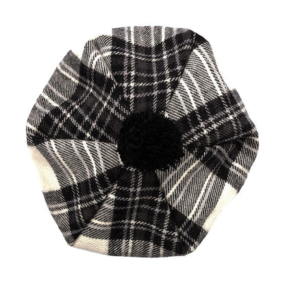 Sombrero Tam O' Shanter de lana de Lochcarron Of Scotland-Gris Stewart