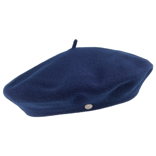 Boina Authentique de lana merino de Laulhère - Azul Marino