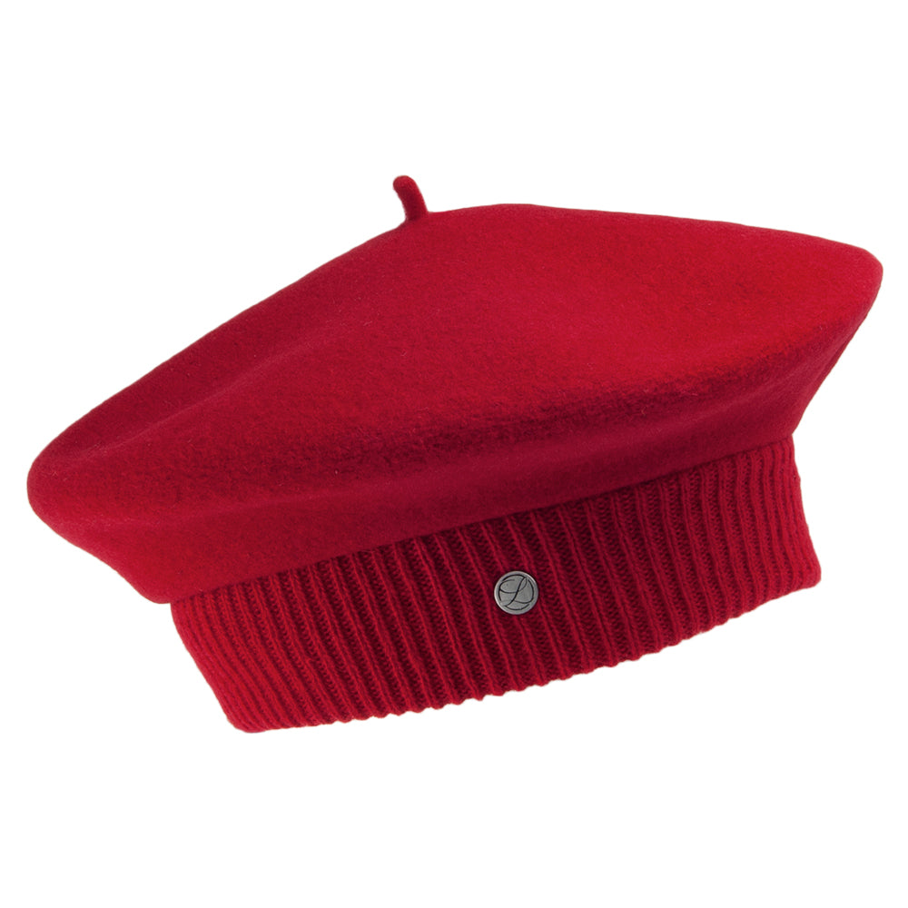 Boina Parisienne de lana merino de Laulhère - Rojo