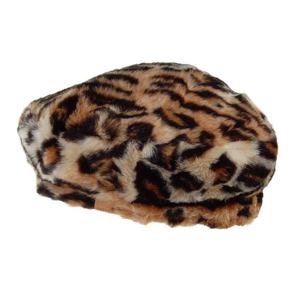 Boina Astilbe de piel sintética de Barts - Leopardo