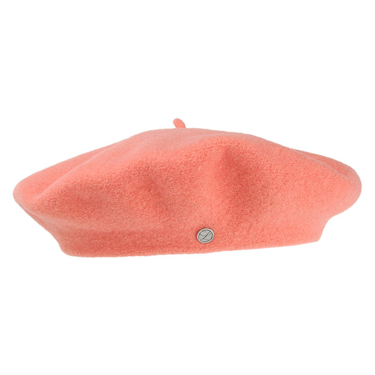 Boina Authentique de lana merino de Laulhère - Coral