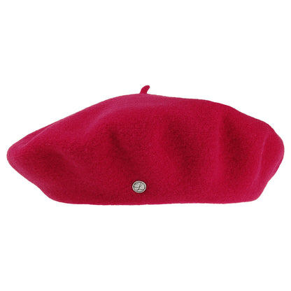 Boina Authentique de lana merino de Laulhère - Rojo Frambuesa