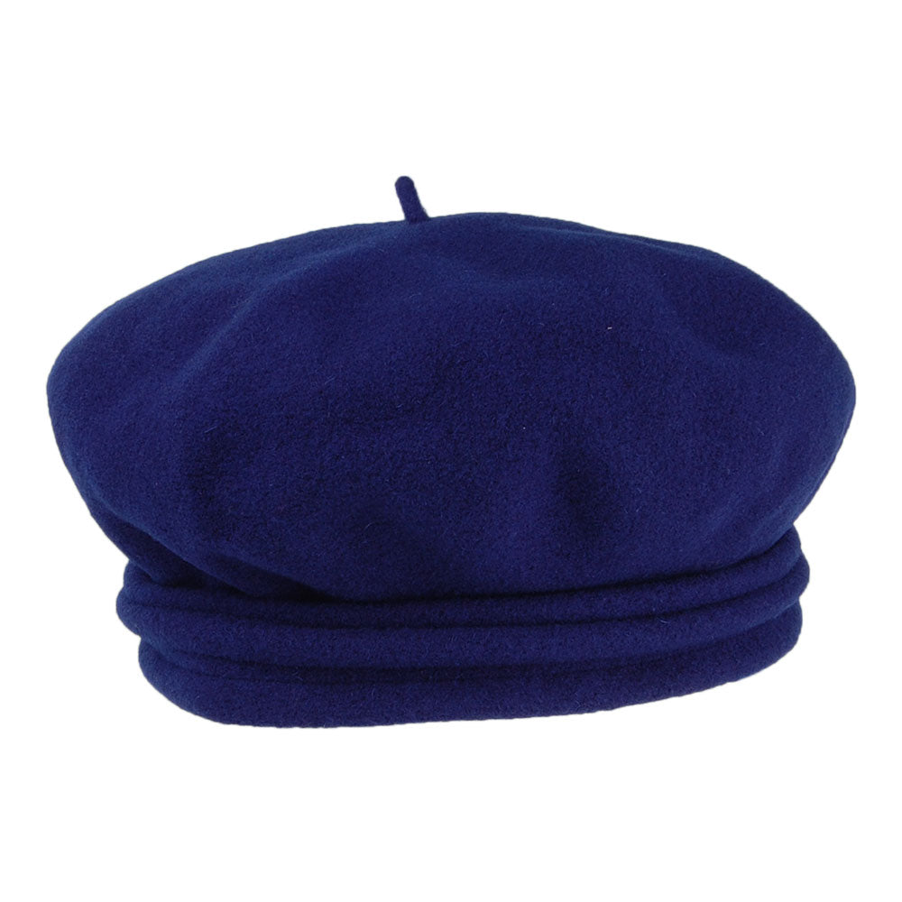 Boina Chopin de lana merino de Laulhère - Azul Real