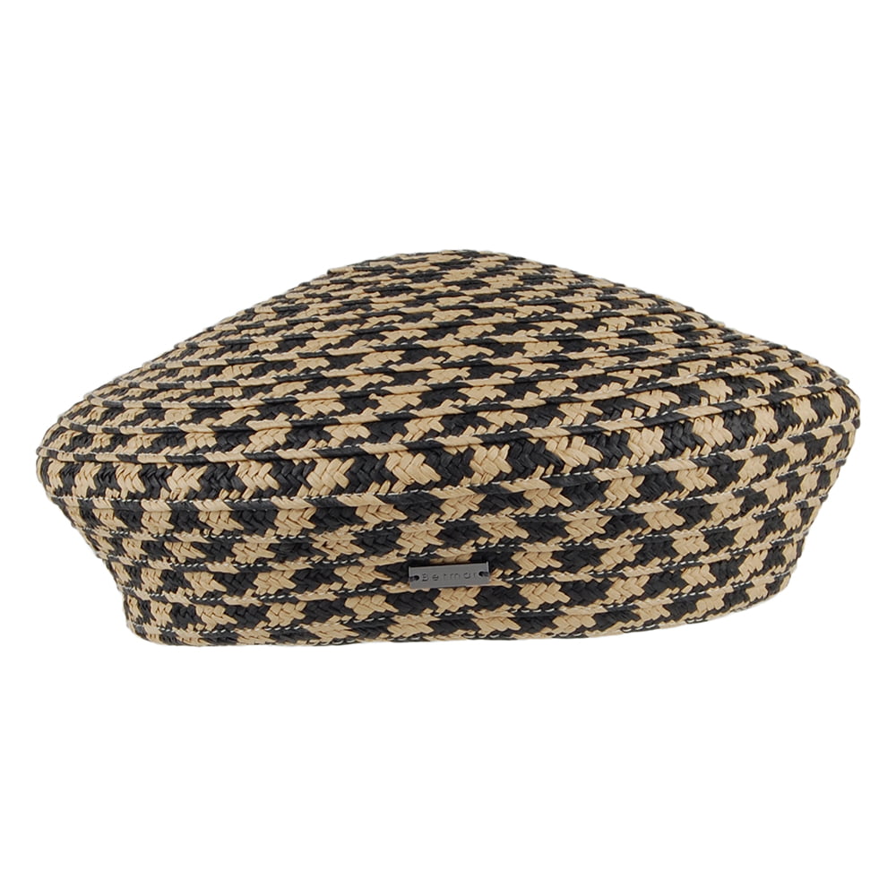 Boina Christine Summer pata de gallo de Betmar - Negro-Natural