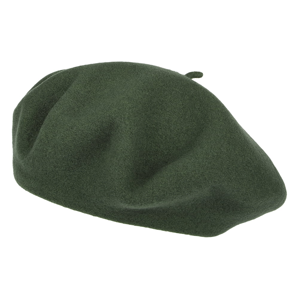 Boina Authentique de lana merino de Laulhère - Verde Musgo
