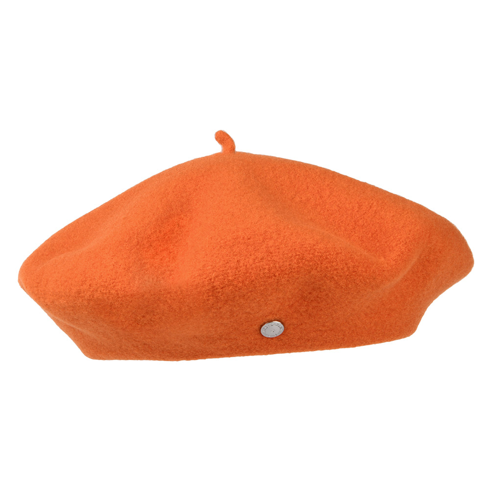Boina Authentique de lana merino de Laulhère - Naranja Oscuro