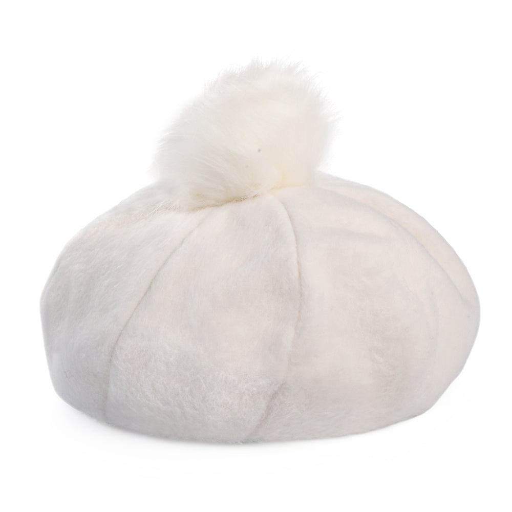 Boina Natalie Oversized Pompón de piel sintética de Brixton - Blanco Roto