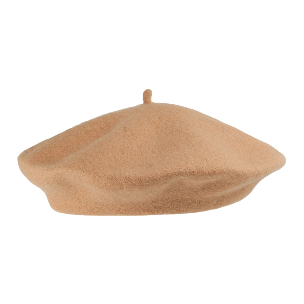 Boina Fashion de lana de Village Hats - Camel